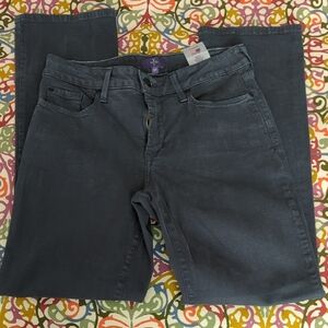 NYDJ Charcoal Straight Leg Jeans